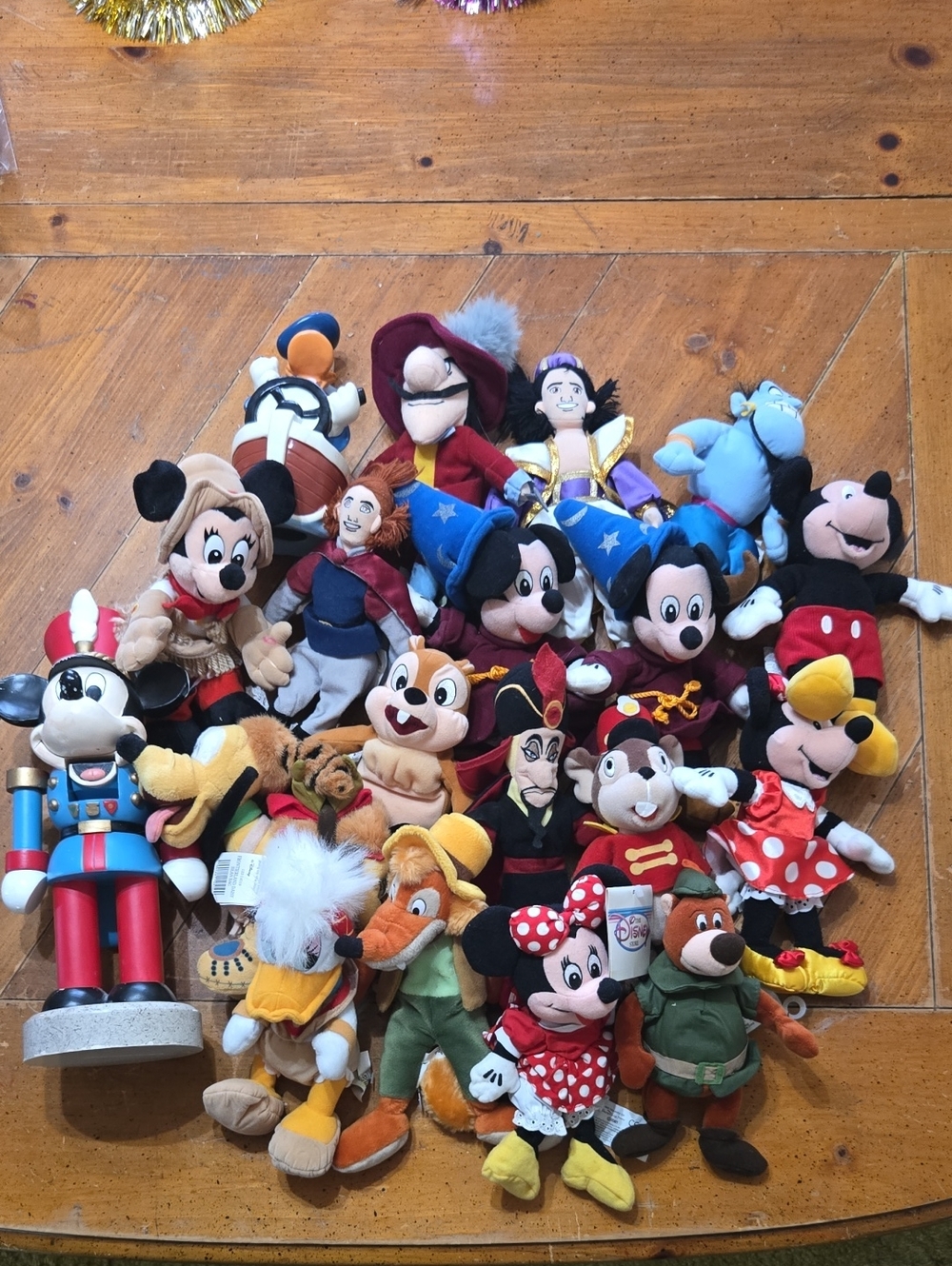 Disney Plush Characters Collection With Nutcracker And Piggy Vank